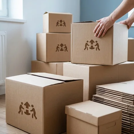 Boxes Ready for Delivery in Chisinau