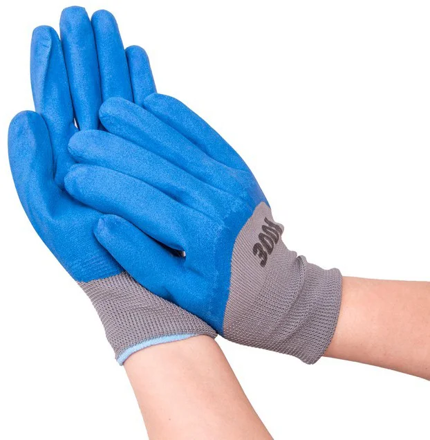 Textile work gloves, JOBI, blue