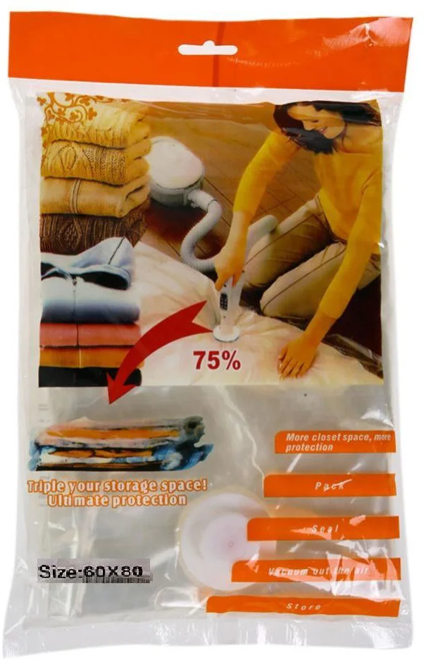 Vacuum bag for clothes 60x80 cm