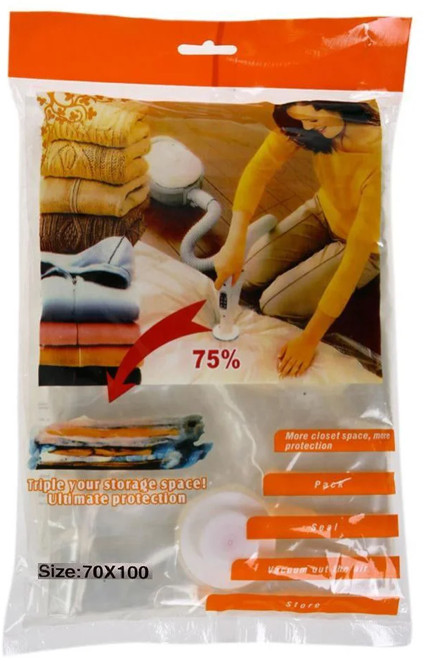 Vacuum bag for clothes 70x100 cm